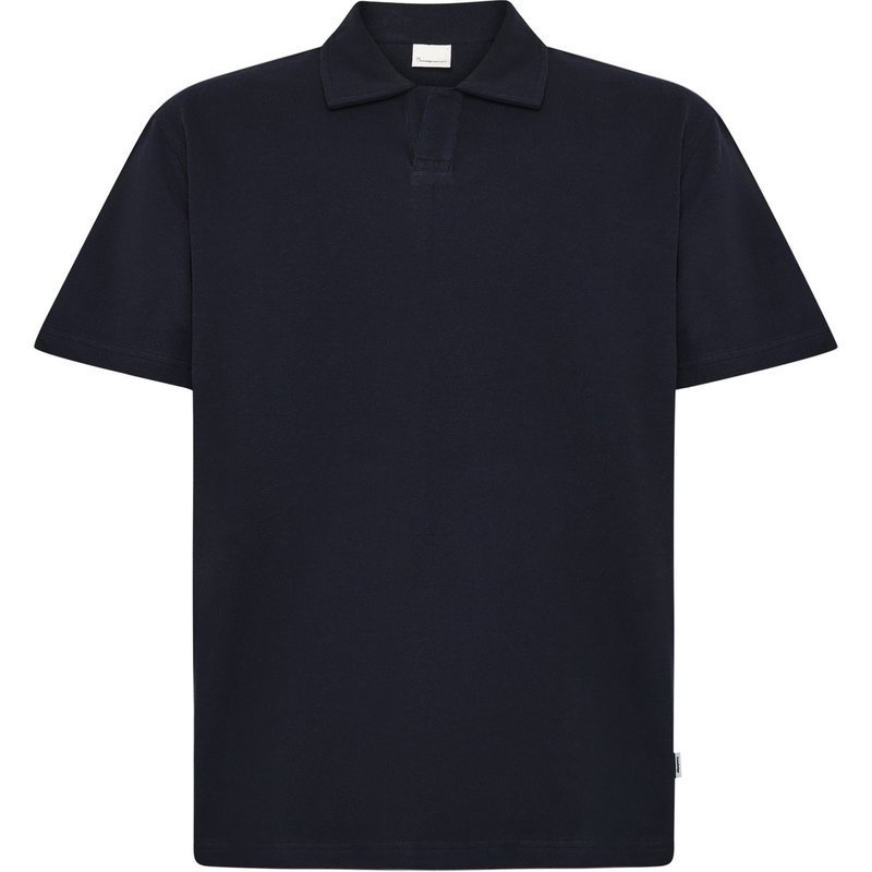 KnowledgeCotton Apparel Herren Loose Bouclé Polo T-Shirt