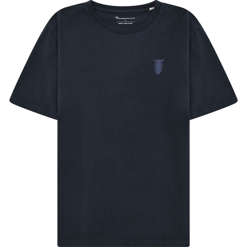 KnowledgeCotton Apparel Herren Chest Embroidery T-Shirt