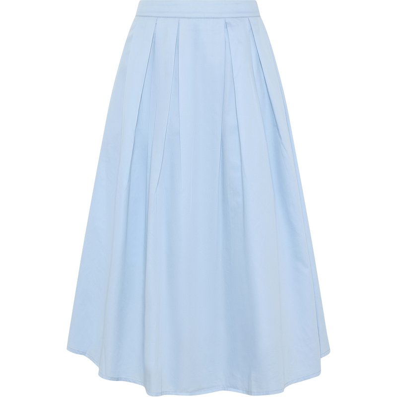KnowledgeCotton Apparel Damen Pleated Satin Rock