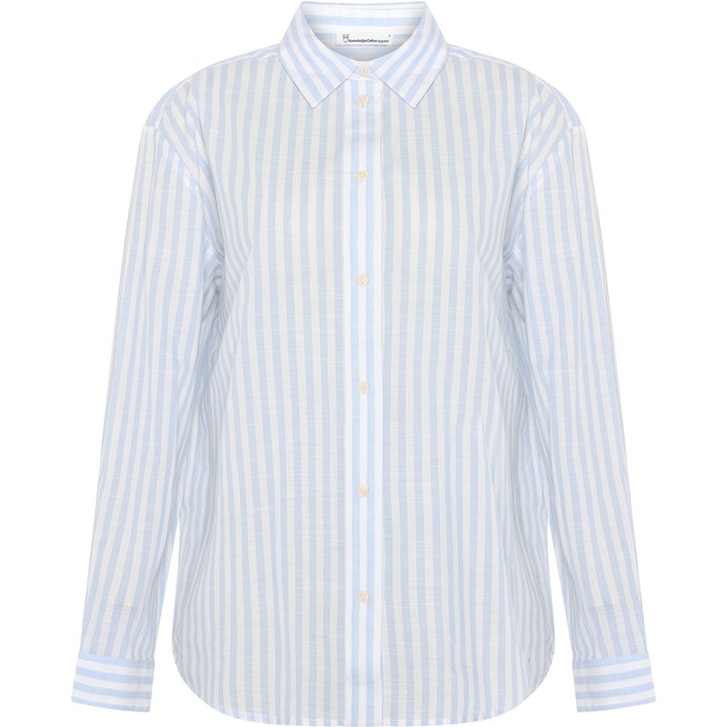 KnowledgeCotton Apparel Damen Yarn Dyed Bluse
