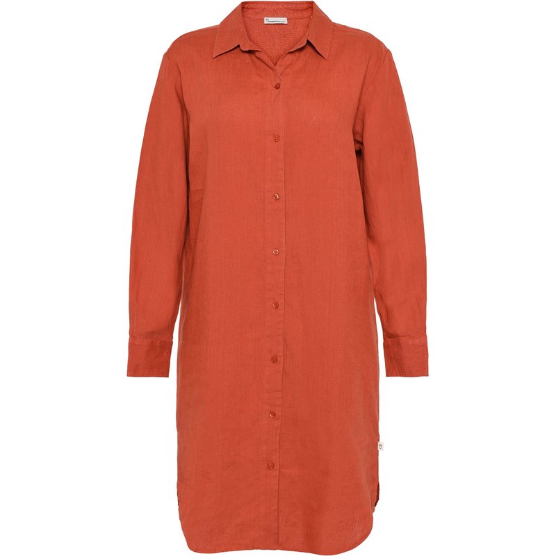 KnowledgeCotton Apparel Damen Linen Kleid