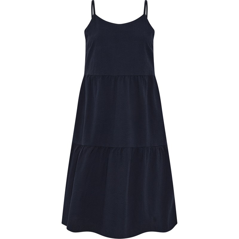 KnowledgeCotton Apparel Damen Seersucker Strap Kleid