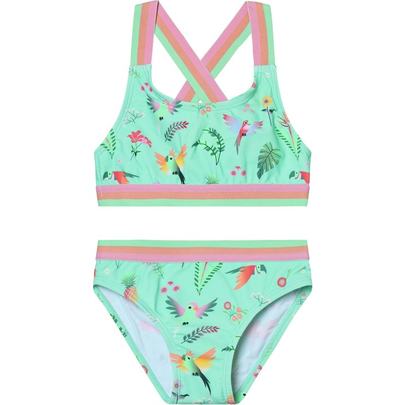 Color Kids Kinder Contrast Straps Aop Bikini