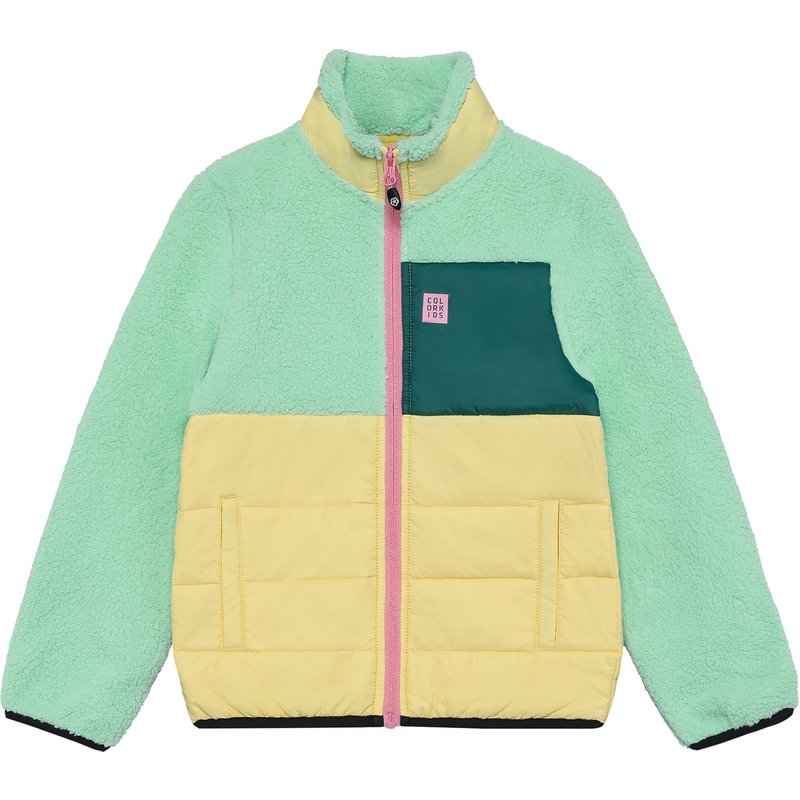 Color Kids Kinder Quilt Fleece Jacke