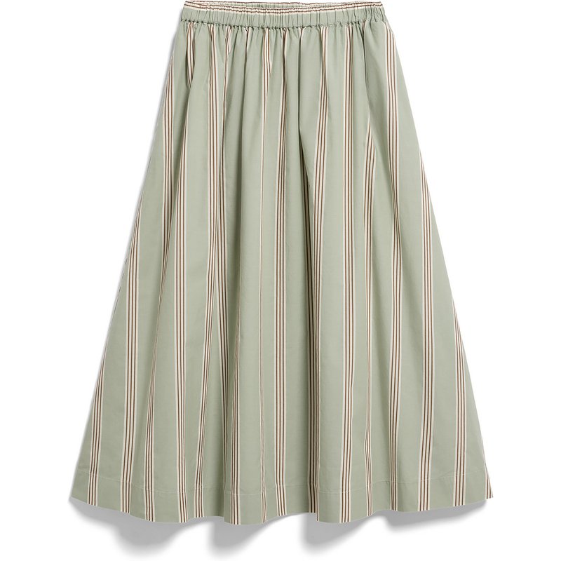 Armedangels Damen Stripe A-Line Midi Rock