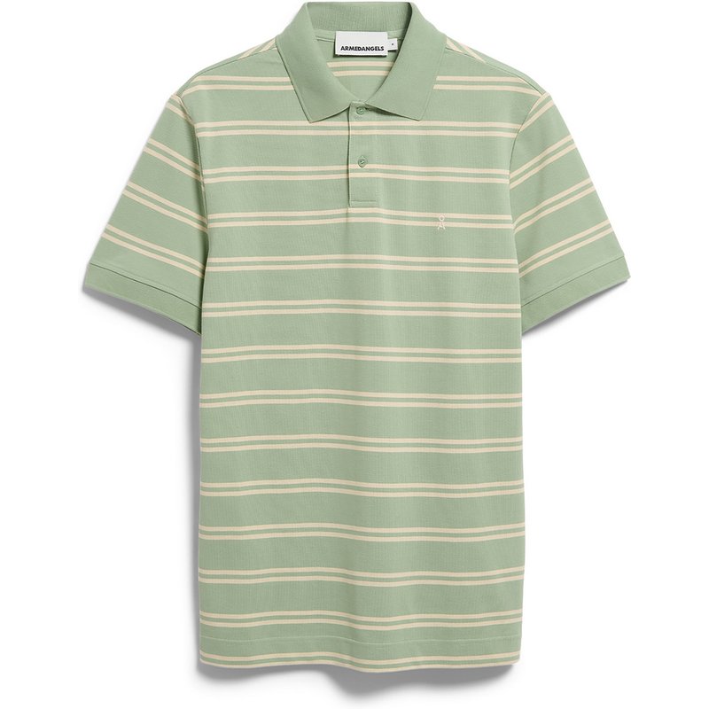 Armedangels Herren Striped Polo T-Shirt