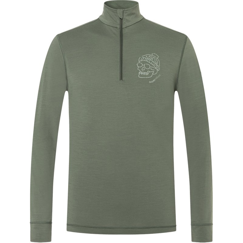 Super.Natural Herren Tundra175 Frosty 1/4 Zip Longsleeve