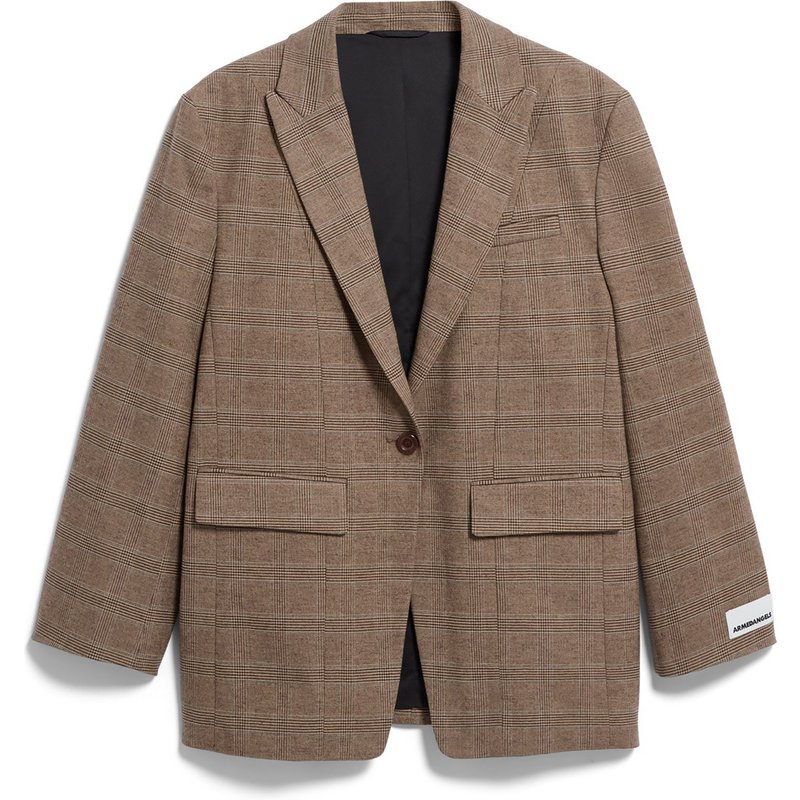 Armedangels Damen Check Oversized Blazer Jacke