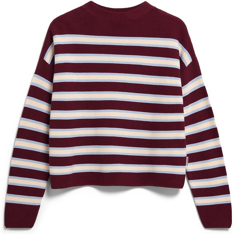 Armedangels Damen Merinaa Striped Knit Pullover