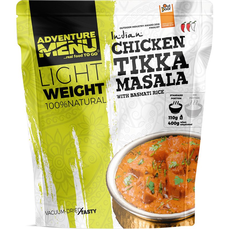 Adventure Menu Hühnchen Tikka Masala mit Basmatireis