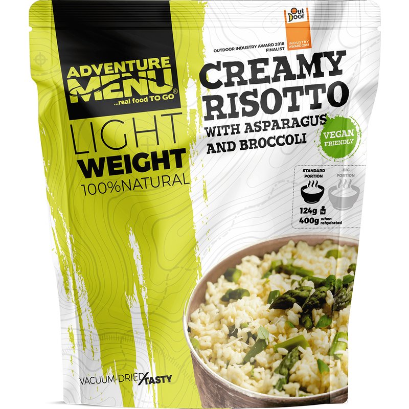 Adventure Menu Creme-Risotto mit Spargel und Brokkoli