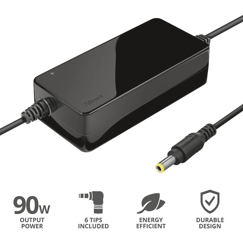 Le Migliori Offerte e Coupon del Web 45 Trust 90W — un solo alimentatore per tutti i notebook di casa