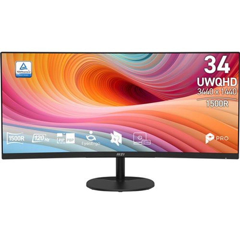 Ecran PC MSI PRO MP341CQ E12 34" Incurvé UWQHD