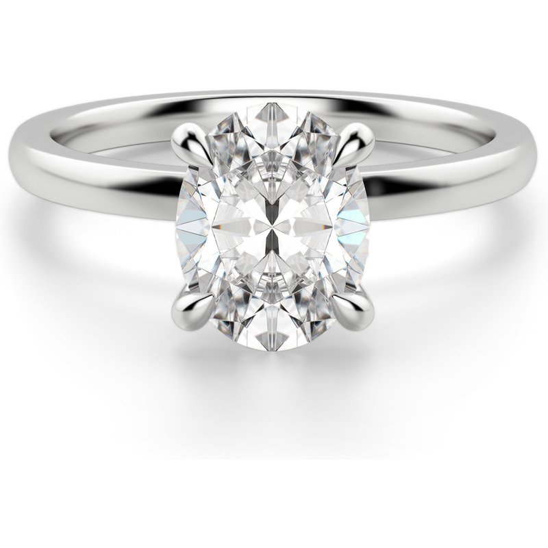 Anillo de Compromiso Corte Ovalado 1.25 ct Solstice Diamante de Laboratorio Oro Blanco 585 (14K)