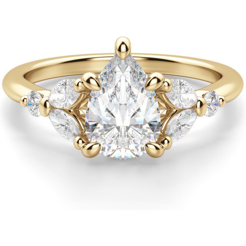 Haven Pear Cut 2.00 ct Haven Diamante de Laboratorio Oro Amarillo 585 (14K)