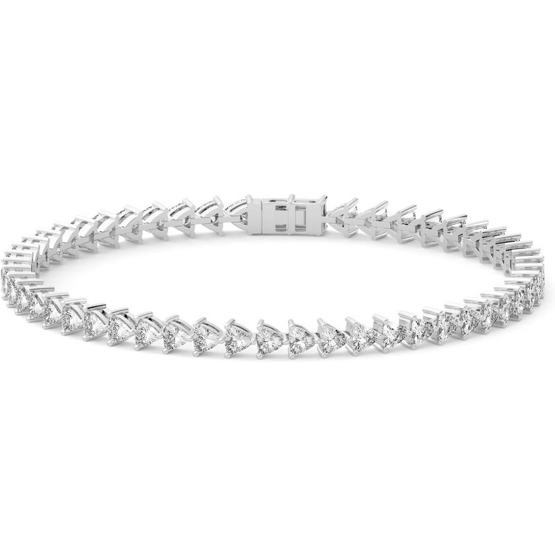 3 Prong Trillion Tenisowa Bransoletka s Laboratoryjnym Diamentem 5.50 krt z białego złota pr. 14K (585)