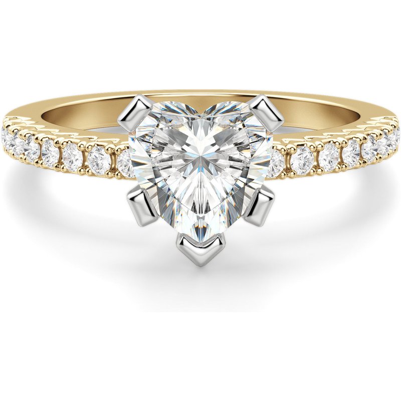Angelix Sercowy 1.50 ct Pierścionek Zaręczynowy Diament Laboratoryjny 585 Żółte Złoto (14K)