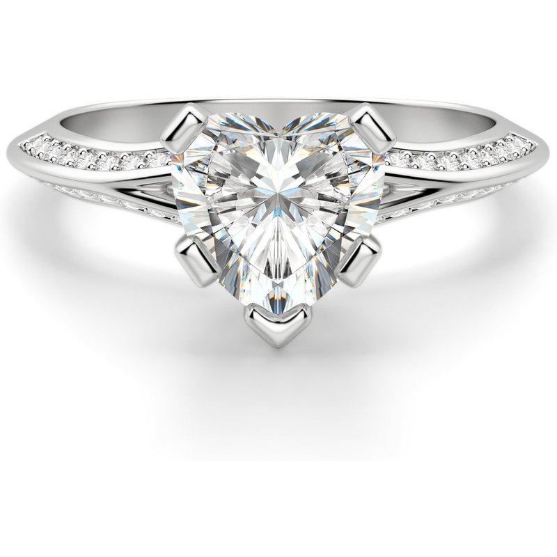 Irene Sercowy 2.50 ct Pierścionek Zaręczynowy Diament Laboratoryjny 585 Białe Złoto (14K)