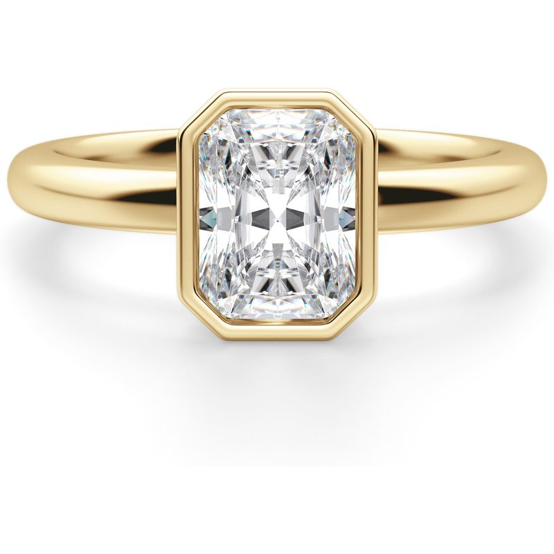 Marseille Radiant 1.50 ct Pierścionek Zaręczynowy Diament Laboratoryjny 585 Żółte Złoto (14K)
