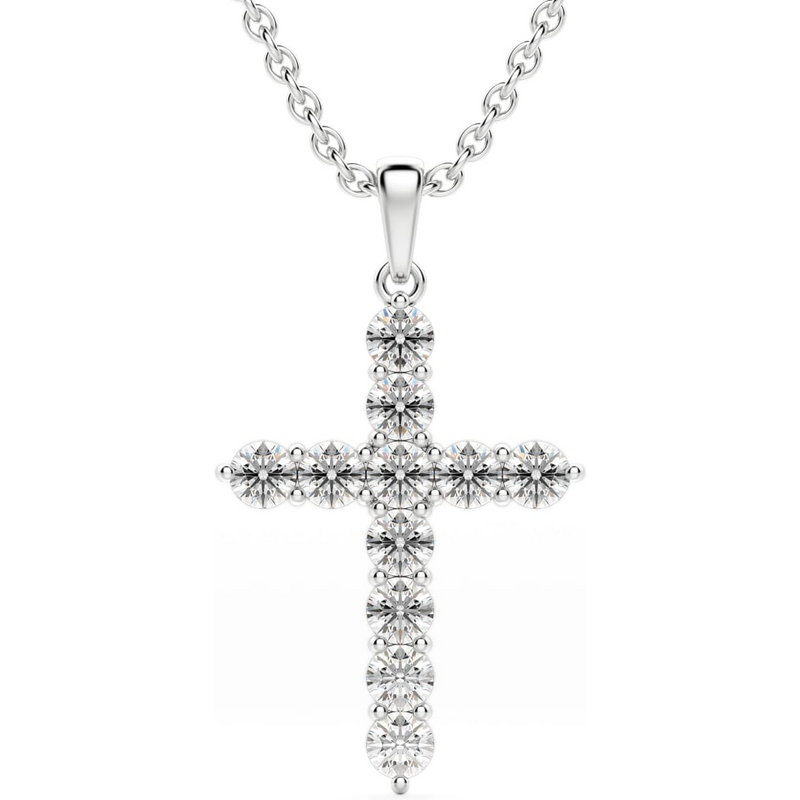 Wisiorek Clare Laboratoryjny Diament 585 Białe Złoto (14K)