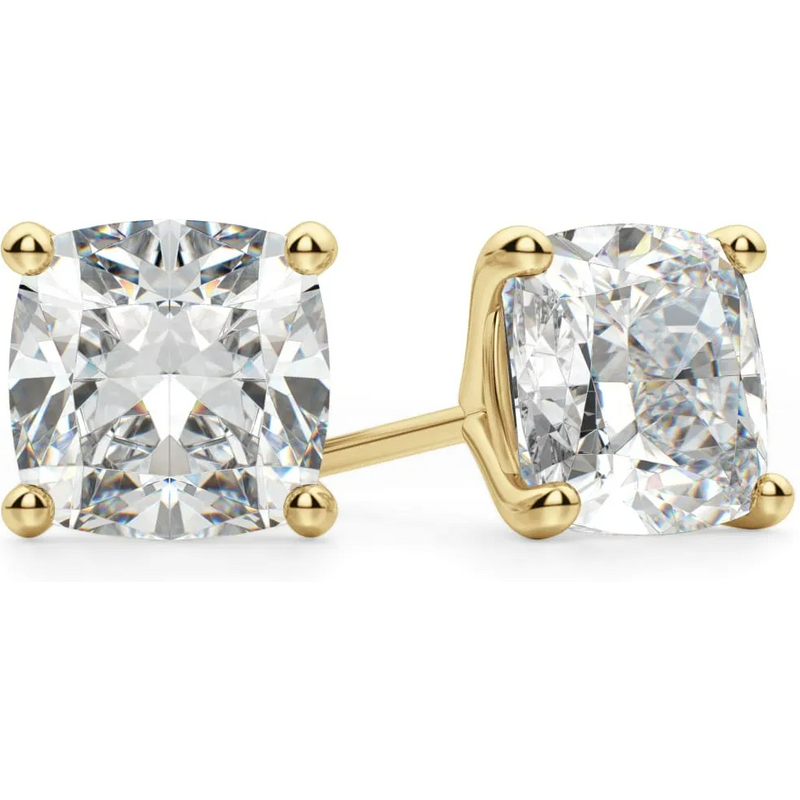 Poduszkowe Kolczyki Sztyfty 2.50 Karata Tension Back Martini Set Diament Laboratoryjny 585 Żółte Złoto (14K)