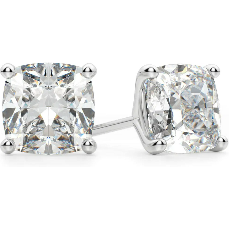 Poduszkowe Kolczyki Sztyfty 0.30 Karata Tension Back Martini Set Diament Laboratoryjny 585 Białe Złoto (14K)