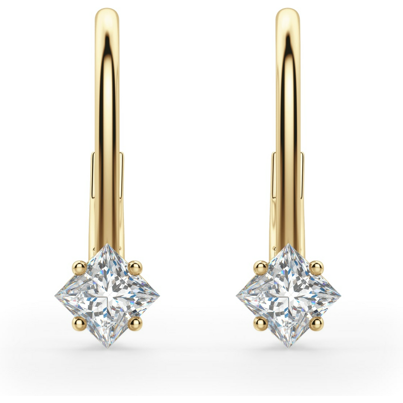 Kolczyki Odette 2.00 Karata Diament Laboratoryjny 585 Żółte Złoto (14K)