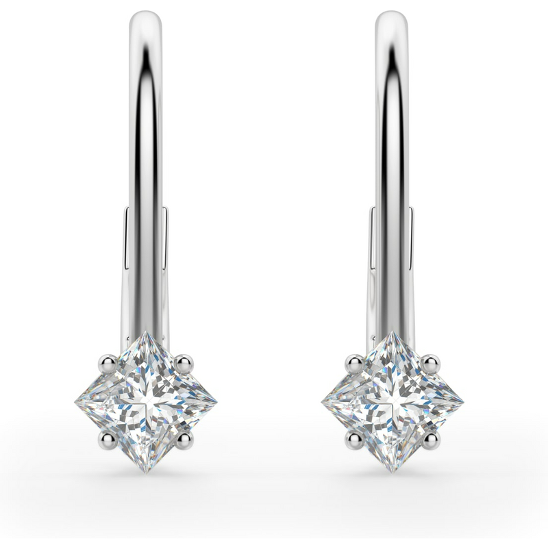 Kolczyki Odette 1.00 Karat Diament Laboratoryjny 585 Białe Złoto (14K)