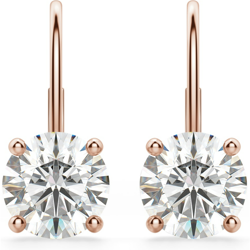 Kolczyki Renee 3.00 Karata Diament Laboratoryjny 585 Różowe Złoto (14K)