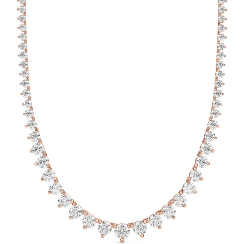 Naszyjnik Marilyn 15.80 krt Laboratoryjny Diament 585 Różowe Złoto (14K)