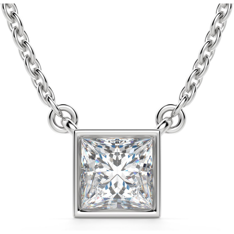 Naszyjnik Marseille Księżniczka 1.25 kt Laboratoryjny Diament 585 Białe Złoto (14K)