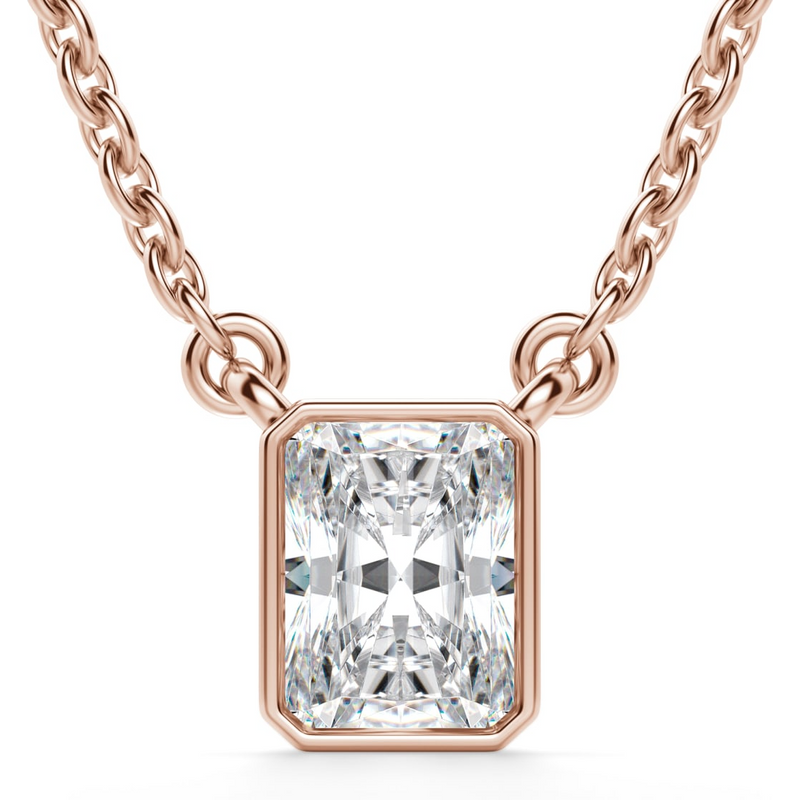 Naszyjnik Marseille Radiant 1.50 kt Laboratoryjny Diament 585 Różowe Złoto (14K)