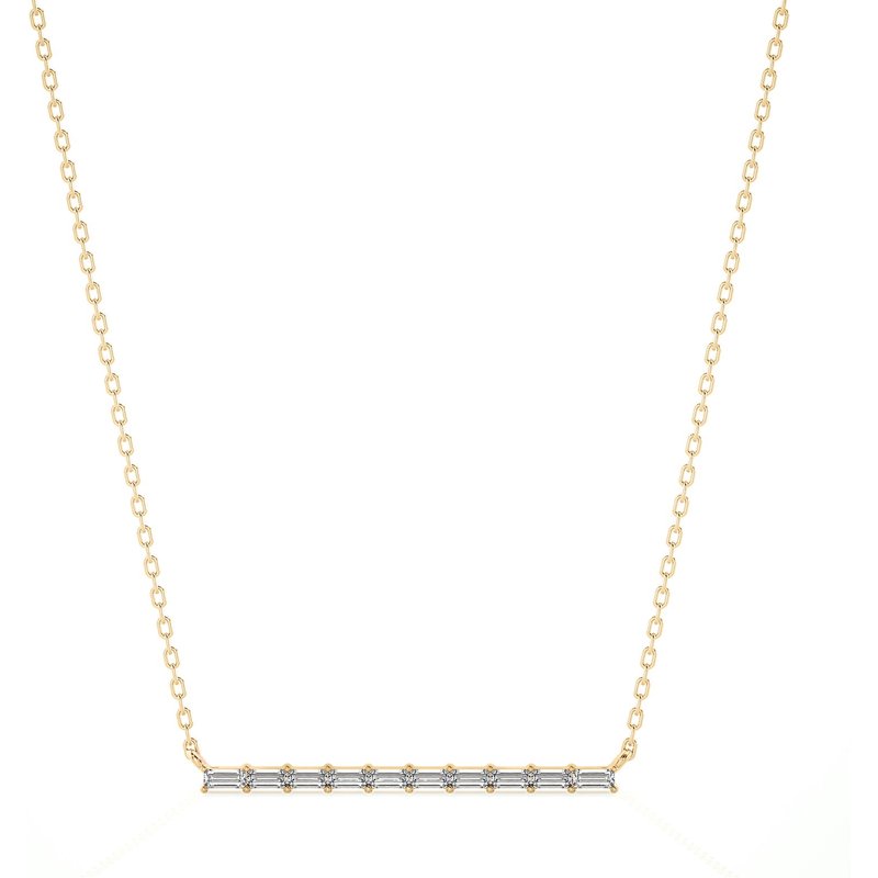 Naszyjnik Diamond Bar Diament Laboratoryjny 585 Żółte Złoto (14K)