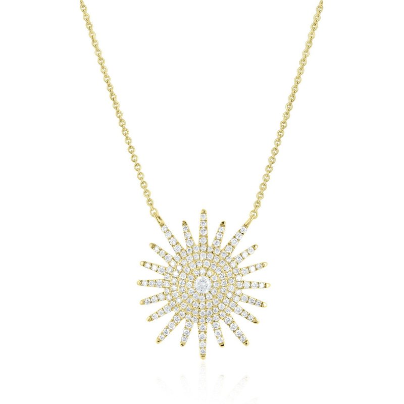 Naszyjnik Starburst Diament Naturalny 585 Złoto Żółte (14K)