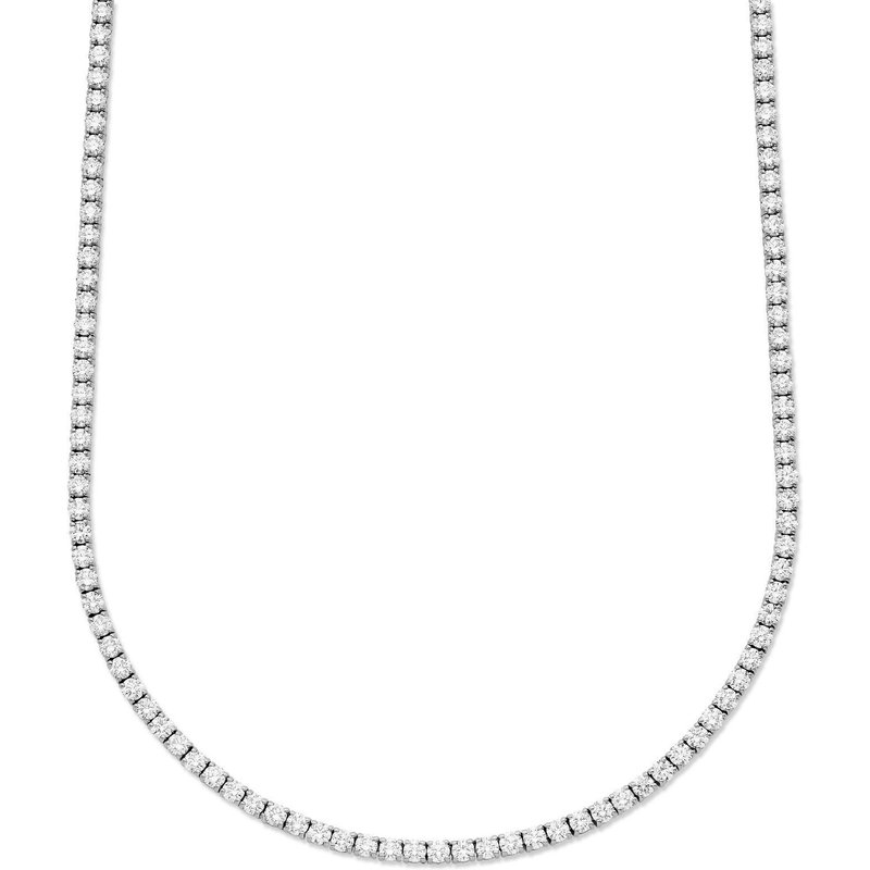 Naszyjnik Tenisowy z Diamentami 12.00 krt Diament Laboratoryjny 585 Białe Złoto (14K)