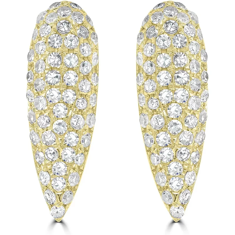 Kolczyki Sztyfty z Naturalnym Diamentem 0.30 krt 585 Żółte Złoto (14K)