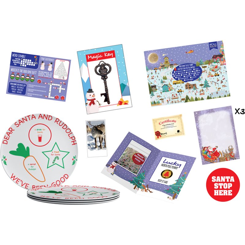 Christmas Eve Family Hamper with Personalised Santa Letter, Treats & Keepsakes - For 1 Family - Personalised Santa Letter - Gifting Available | Wowche