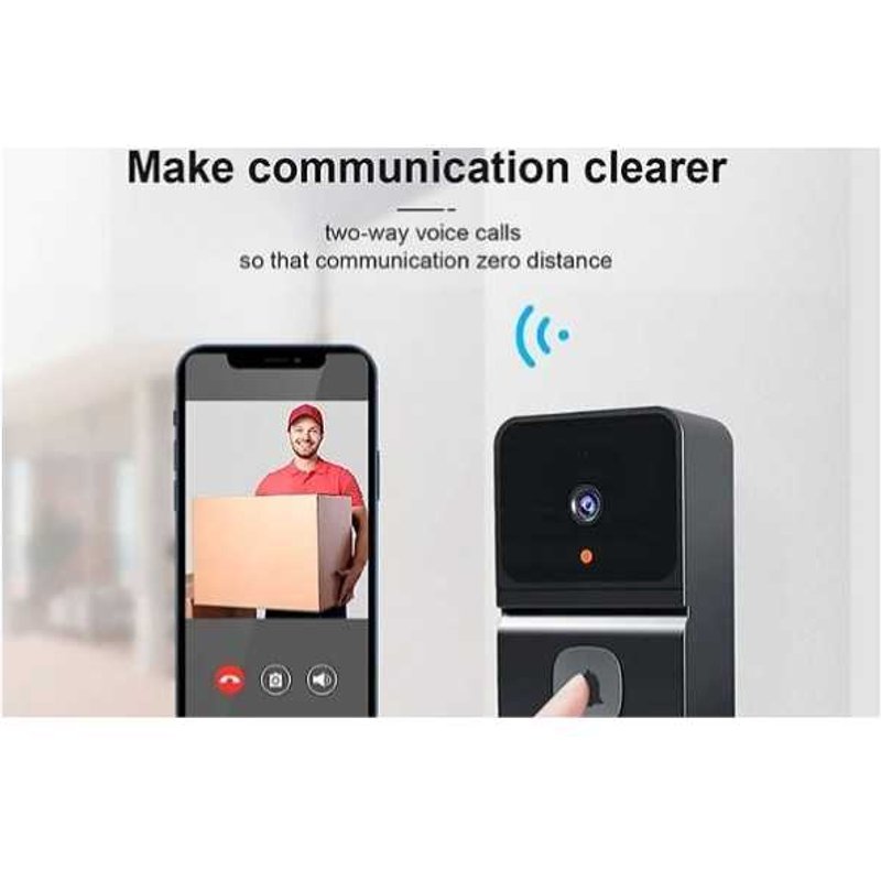 Smart Wi-Fi HD Video Doorbell Camera with Night Vision & Extended Range - Wireless Security Cam | Wowcher