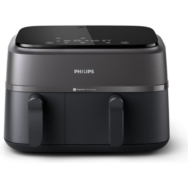 Philips Dual Basket Airfryer 3000 Series: 9L, 13 Presets, RapidAir Plus | Wowcher