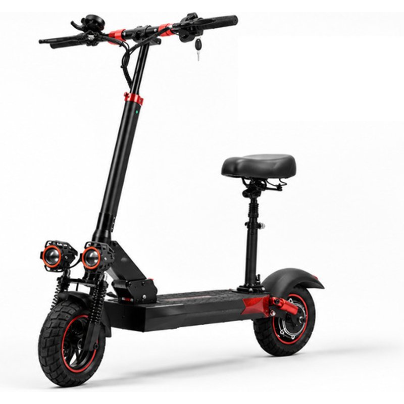 800W All-Terrain Electric Scooter, 10" Tyres, 55KM Range | Wowcher