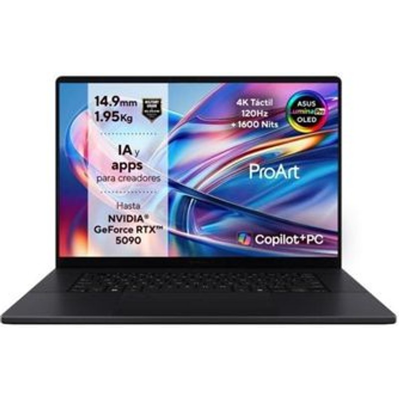 Portátil Asus Proart P16 Oled H7606wx-se024w 16" Amd Ryzen Ai 9 Hx 370 64gb 4tb Ssd Rtx 5090 Windows 11 Home