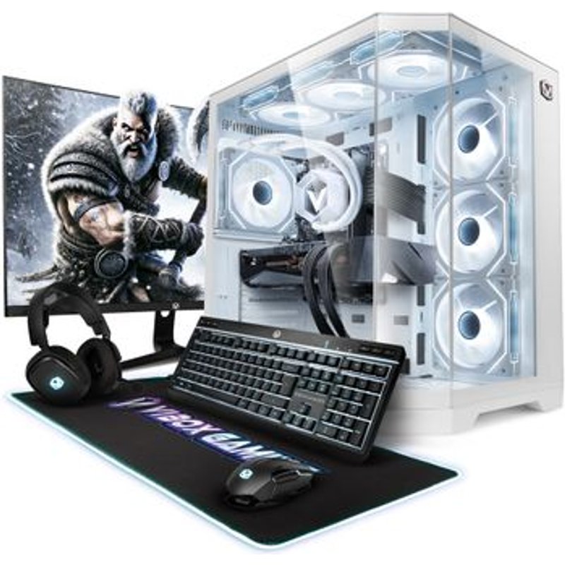 Pc Gaming Completo Vibox - Intel I9 14900kf, Rtx 5090, 32gb Ram, 2tb Nvme Ssd, Windows 11, Wifi 6 + Bluetooth 5.4, Monitor 27", Teclado, Ratón, Auriculares, Alfombrilla