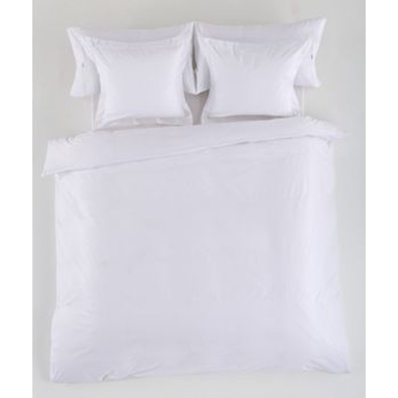 Funda Nordica De Satén Color Blanco - Cama De 150/160 (1 Pieza) - 100% Algodón - 300 Hilos. Gramage: 118