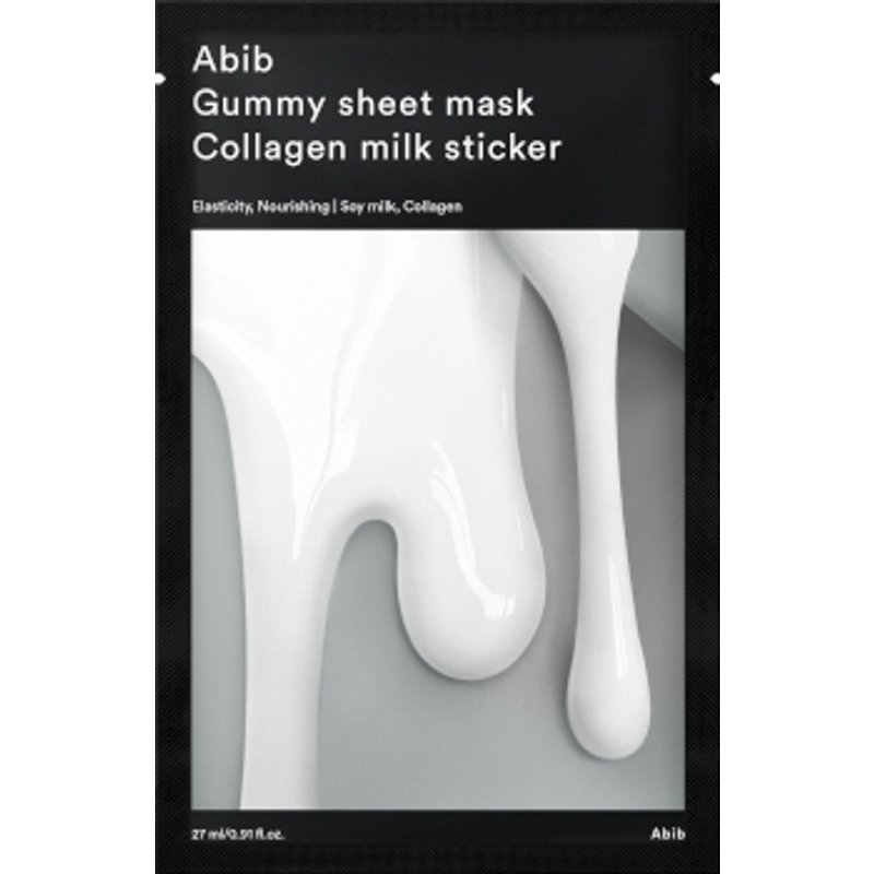 Abib - Abib - Masque en feuille gommeuse - Autocollant au lait de collagène - 1pc