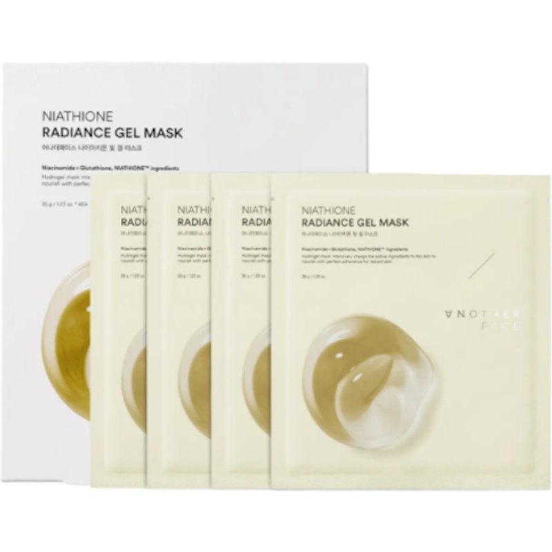 ANOTHERFACE - Masque gel éclat au niathione - 4pièces