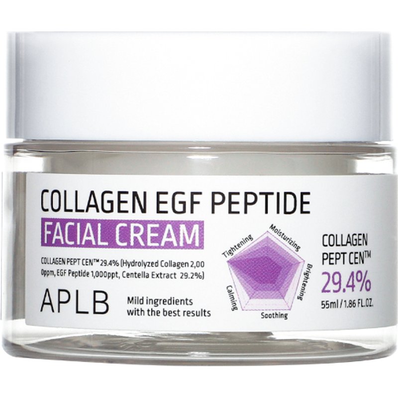 APLB - Crème pour le visage aux peptides de collagène EGF - 55ml