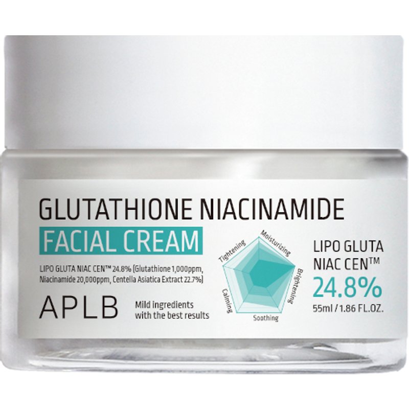 APLB - Crème pour le visage au glutathion et à la niacinamide - 55ml