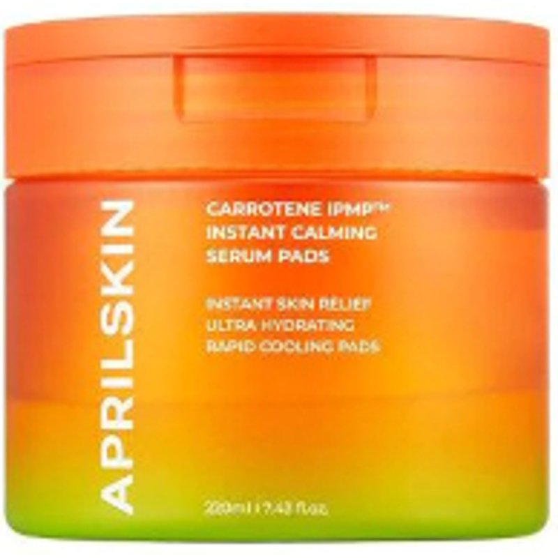 APRILSKIN - Coussinets de sérum apaisants instantanés Carrotene IPMP - 220ml/80 pads