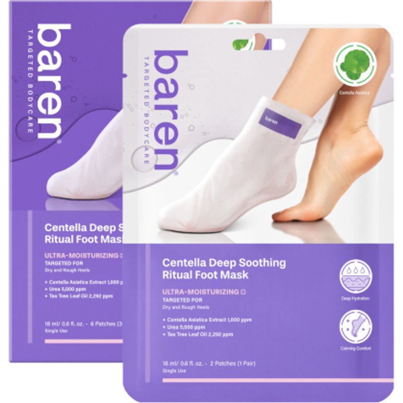 Baren - Masque pieds apaisant Centella - 3paires