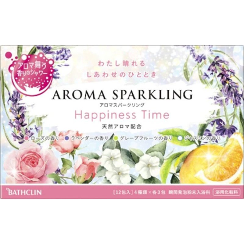 BATHCLIN - Sel de bain Aroma Sparkling Happiness Time - 30g X 12